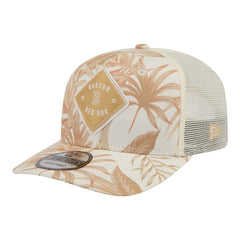 Boston Red Sox New Era Tonal Palm 9SEVENTY Adjustable Trucker Hat - Tan - New Era Discount