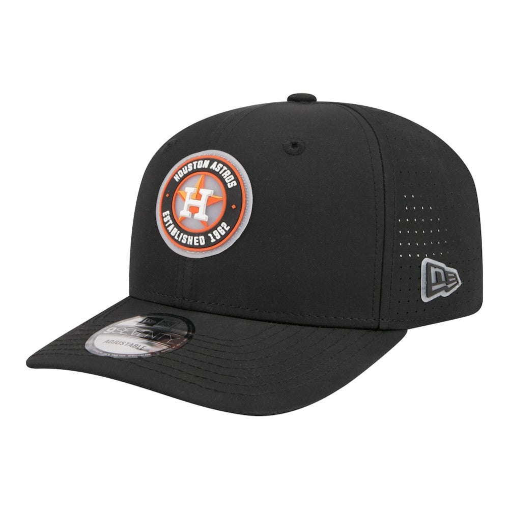 Houston Astros New Era Circle 9SEVENTY Adjustable Hat - Black - New Era Lifestyle