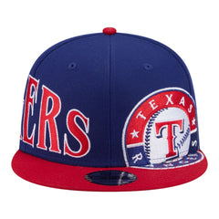 Texas Rangers New Era Stretched Two-Tone 9FIFTY Adjustable Hat - Royal/Red - New Era on Sale