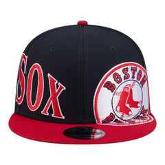 Boston Red Sox New Era Stretched Two-Tone 9FIFTY Adjustable Hat - Navy/Red - New Era Online