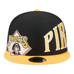 Pittsburgh Pirates New Era Stretched Two-Tone 9FIFTY Adjustable Hat - Black/Gold - New Era Sale