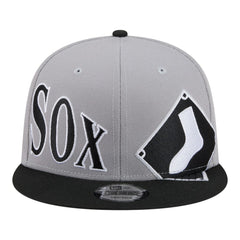 Chicago White Sox New Era Stretched Two-Tone 9FIFTY Adjustable Hat - Gray/Black - New Era Sale