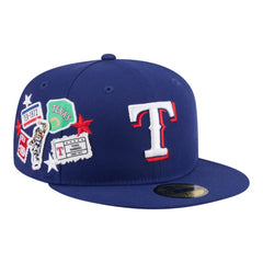 Texas Rangers New Era City Patch 59FIFTY Fitted Hat - Royal - New Era Lifestyle