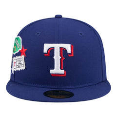 Texas Rangers New Era City Patch 59FIFTY Fitted Hat - Royal - New Era Lifestyle