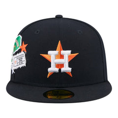 Houston Astros New Era City Patch 59FIFTY Fitted Hat - Navy - New Era Sale