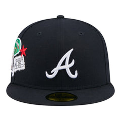 Atlanta Braves New Era City Patch 59FIFTY Fitted Hat - Navy - New Era Online