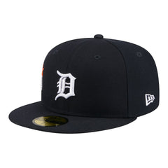 Detroit Tigers New Era City Patch 59FIFTY Fitted Hat - Navy - New Era Discount