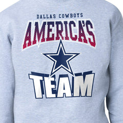Dallas Cowboys Starter Comic Style Sweatshirt Gray
