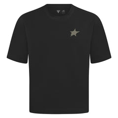 Dallas Stars Levelwear Copper Oversized Luxe Signature Knit T-Shirt - Black - NHL 203415628