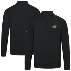 Minnesota Wild Levelwear Copper Upright Quarter-Zip Pullover - Black - NHL 203415635