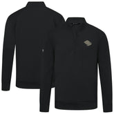 Utah Mammoth Levelwear Copper Upright Quarter-Zip Pullover - Black - NHL 203415645