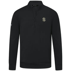 Seattle Kraken Levelwear Copper Upright Quarter-Zip Pullover - Black - NHL 203415647