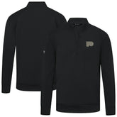 Philadelphia Flyers Levelwear Copper Upright Quarter-Zip Pullover - Black - NHL 203415670