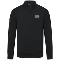 Philadelphia Flyers Levelwear Copper Upright Quarter-Zip Pullover - Black - NHL 203415670