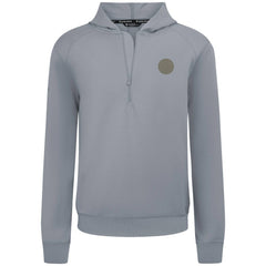 Edmonton Oilers Levelwear Technic Quarter-Zip Pullover Hoodie - Gray - NHL 203415707