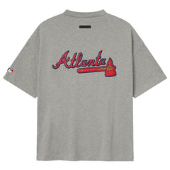 Atlanta Braves Fear of God x MLB 90's Fit T-Shirt - Heather Gray - MLB on Sale