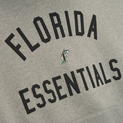 Florida Marlins Fear of God x MLB Sport Fit Hoodie - Warm Heather Gray/Black - MLB Online
