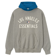 Los Angeles Dodgers Fear of God x MLB Sport Fit Hoodie - Warm Heather Gray/Royal - MLB on Sale