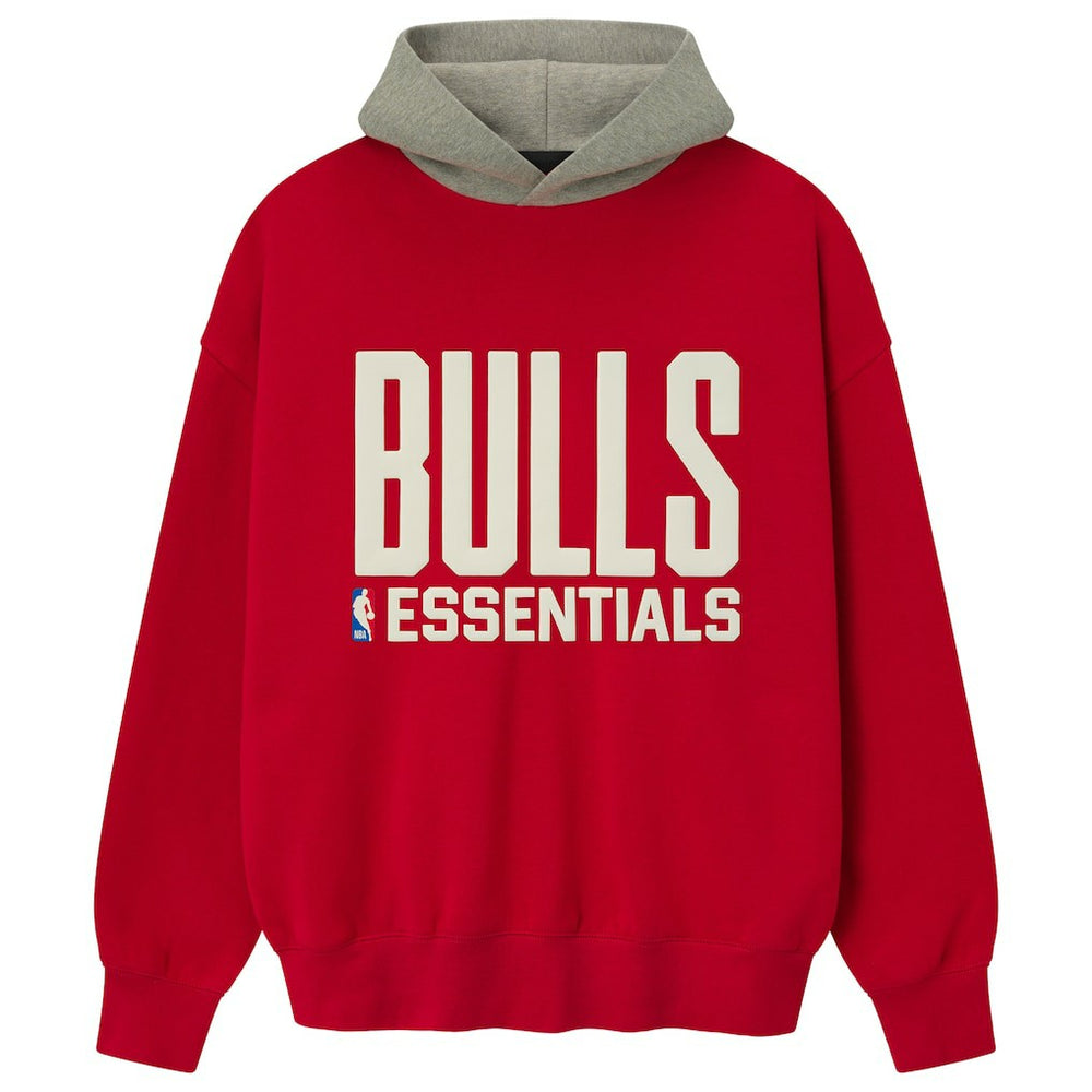 Chicago Bulls Fear of God x NBA Unisex Sport Hoodie Red/Heather Gray