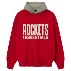 Houston Rockets Fear of God x NBA Unisex Sport Hoodie Red/Heather Gray