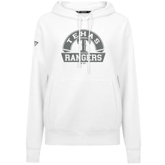 Texas Rangers Levelwear Women's Adorn Banner Arch Hoodie - White - MLB Lifestyle