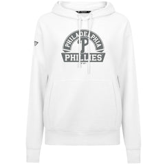Philadelphia Phillies Levelwear Women's Adorn Banner Arch Hoodie - White - MLB Online
