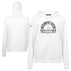 St. Louis Cardinals Levelwear Women's Adorn Banner Arch Hoodie - White - MLB on Sale