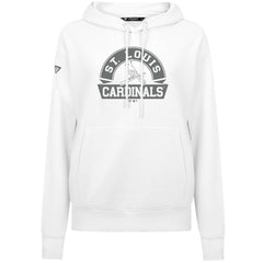 St. Louis Cardinals Levelwear Women's Adorn Banner Arch Hoodie - White - MLB on Sale