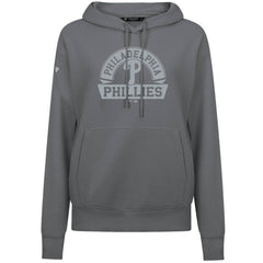 Philadelphia Phillies Levelwear Women's Adorn Banner Arch Hoodie - Stone - MLB Discount