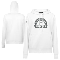 Pittsburgh Pirates Levelwear Women's Adorn Banner Arch Hoodie - White - MLB Discount