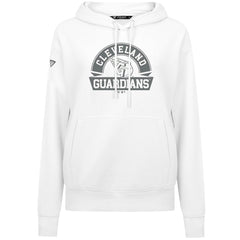 Cleveland Guardians Levelwear Women's Adorn Banner Arch Hoodie - White - MLB on Sale
