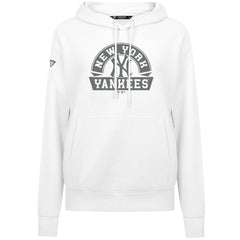 New York Yankees Levelwear Women's Adorn Banner Arch Hoodie - White - MLB Sale