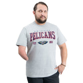 New Orleans Pelicans G-III Sports by Carl Banks Adaptive Classic Team Spirit Short Sleeve T-Shirt Gray