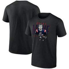 Drake Maye New England Patriots Humble Shadow Player Graphic T-Shirt Black