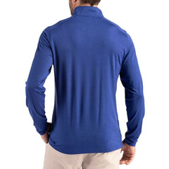Buffalo Bills Cutter & Buck Coastline Epic Comfort Recycled Quarter-Zip Pullover Royal