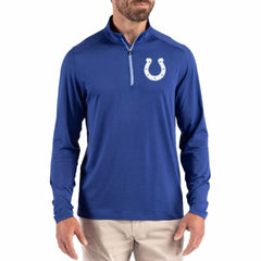Indianapolis Colts Cutter & Buck Coastline Epic Comfort Recycled Quarter-Zip Pullover Royal