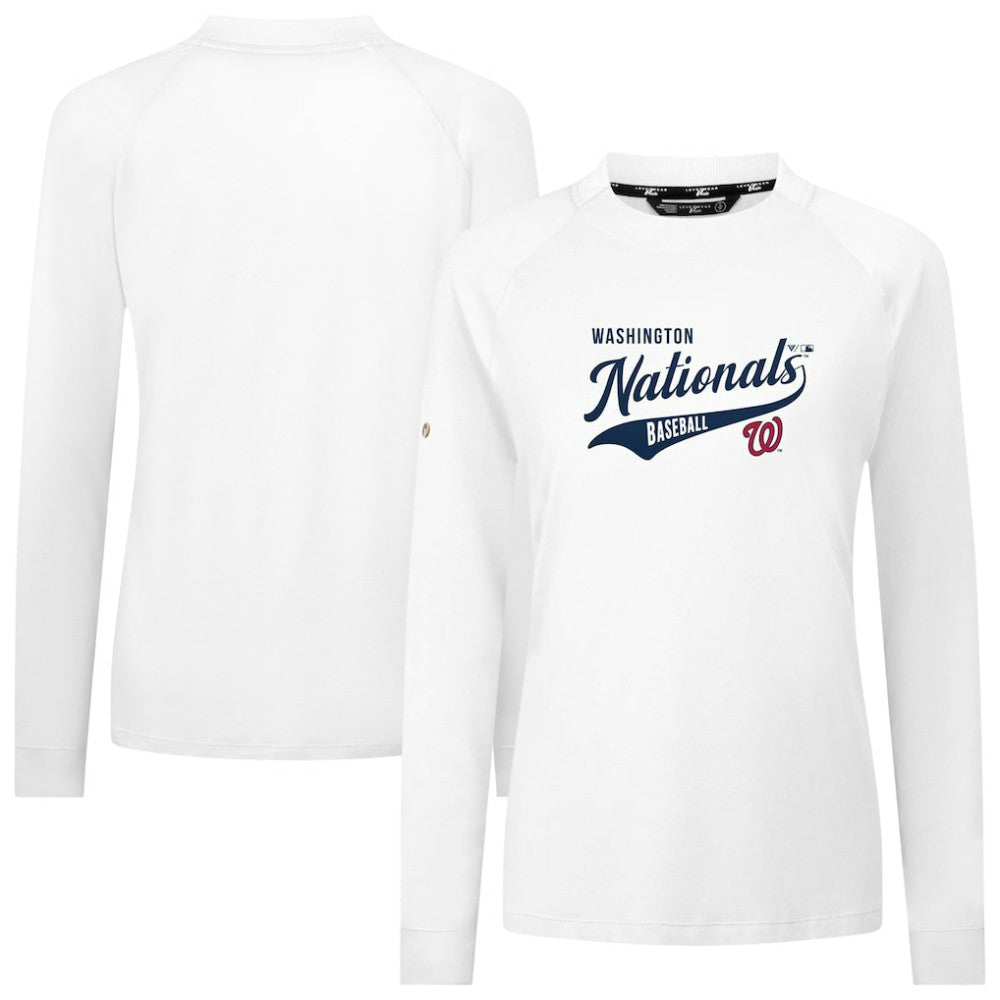 Washington Nationals Levelwear Women's Slender Glide T-Shirt - White - MLB Online
