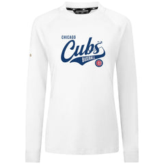 Chicago Cubs Levelwear Women's Slender Glide T-Shirt - White - MLB Lifestyle