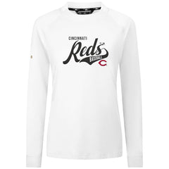 Cincinnati Reds Levelwear Women's Slender Glide T-Shirt - White - MLB Lifestyle