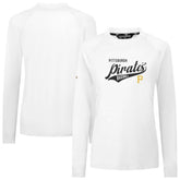 Pittsburgh Pirates Levelwear Women's Slender Glide T-Shirt - White - MLB Sale