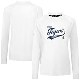 Detroit Tigers Levelwear Women's Slender Glide T-Shirt - White - MLB Discount
