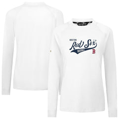 Boston Red Sox Levelwear Women's Slender Glide T-Shirt - White - MLB Lifestyle