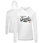 San Francisco Giants Levelwear Women's Slender Glide Raglan Hoodie - White - MLB Discount