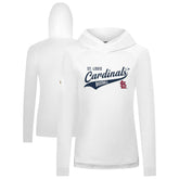 St. Louis Cardinals Levelwear Women's Slender Glide Raglan Hoodie - White - MLB on Sale