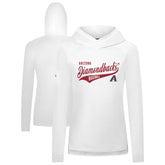 Arizona Diamondbacks Levelwear Women's Slender Glide Raglan Hoodie - White - MLB Discount