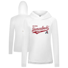 Arizona Diamondbacks Levelwear Women's Slender Glide Raglan Hoodie - White - MLB Discount