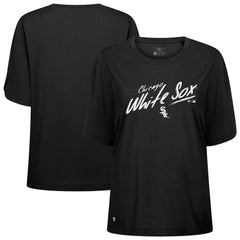 Chicago White Sox Levelwear Women's Bloom Sizzle T-Shirt - Black - MLB Lifestyle