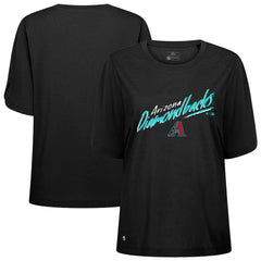 Arizona Diamondbacks Levelwear Women's Bloom Sizzle T-Shirt - Black - MLB Discount