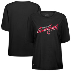 Cleveland Guardians Levelwear Women's Bloom Sizzle T-Shirt - Black - MLB Sale