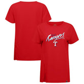 Texas Rangers Levelwear Women's Influx Sizzle T-Shirt - Red - MLB on Sale